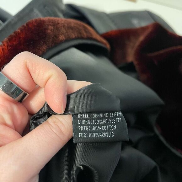 Vintage Winlit Lined Black Leather Jacket Size Small - Picture 8 of 11